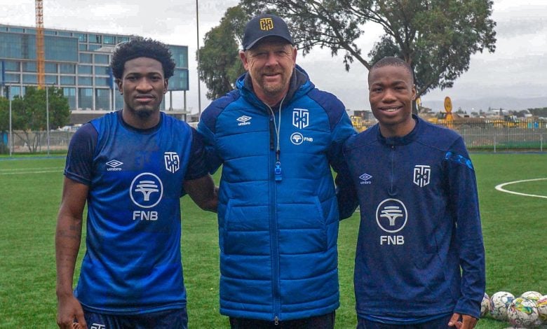 Eric Tinkler with Cape Town City's new signings