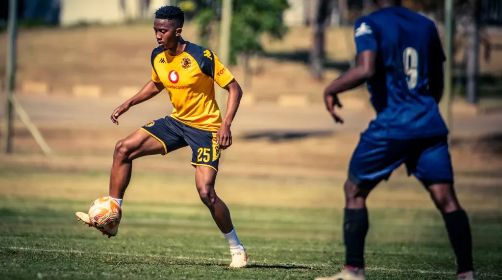 Given Msimango at training at Kaizer Chiefs