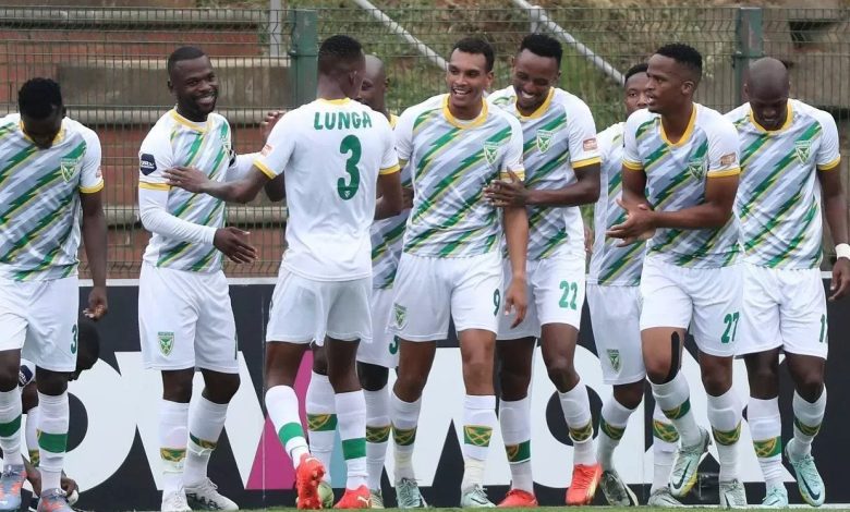 Golden Arrows players celebrating a goal