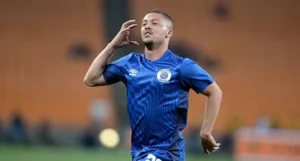 SuperSport United midfielder Grant Margeman in action