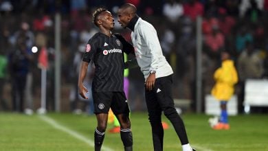 Kudakwashe Mahachi and Rulani Mokwena during their time at Orlando Pirates