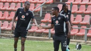 Former Orlando Pirates attacker Collins Makgaka at training