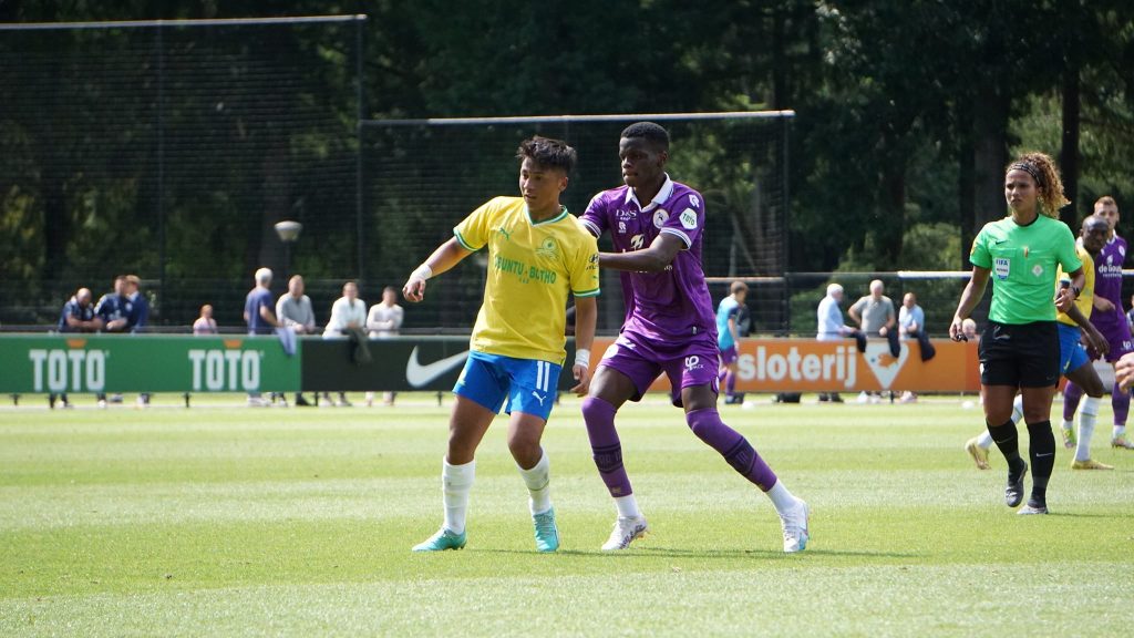 Mamelodi Sundowns during their tour to the Netherlands 