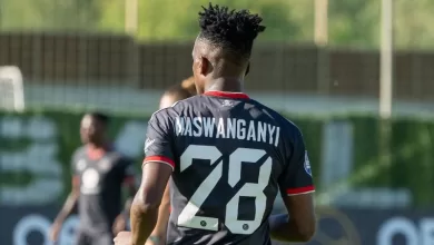 Patrick Maswanganyi in action for Orlando Pirates in the pre-season tour in Spain