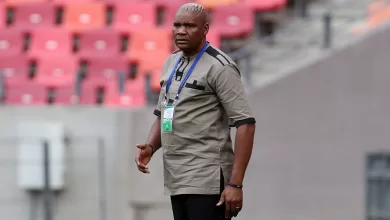 Molefi Ntseki on the sidelines during a match