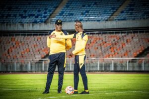 Molefi Ntseki and Arthur Zwane