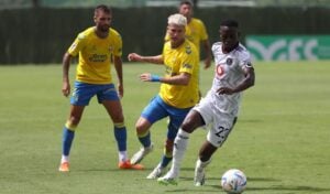 Orlando Pirates in action during their European tour