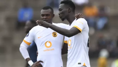 Caleb Bimenyimana and Christian Saile during a Kaizer Chiefs game. They have not impressed Brian Baloyi.