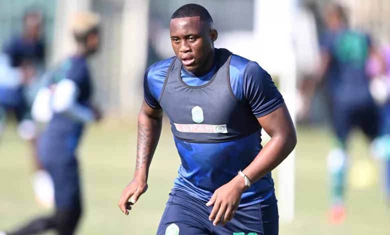 Samkelo Mgwazela during AmaZulu FC training