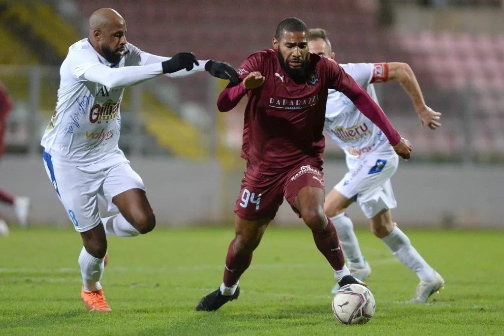 Sergio Raphael [left] in action in Malta