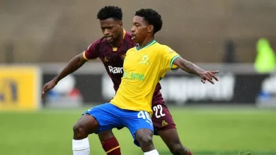 Siyanda Nyanga in action for Mamelodi Sundowns