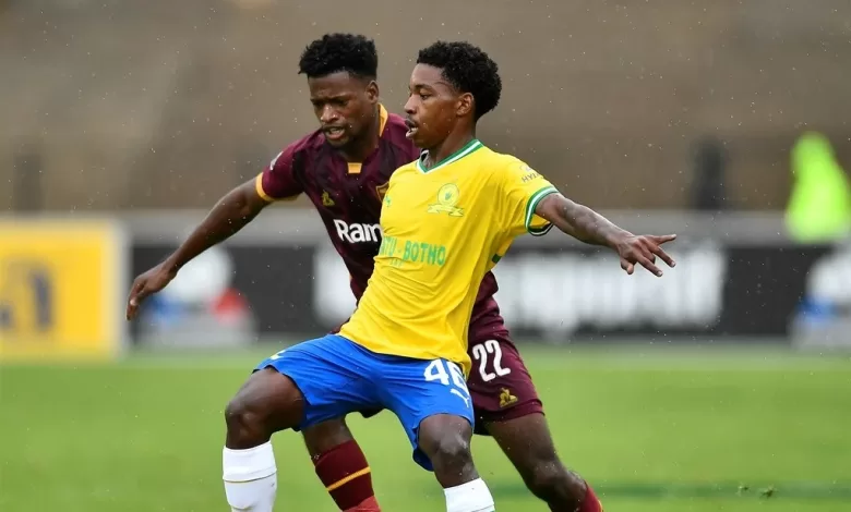 Siyanda Nyanga in action for Mamelodi Sundowns