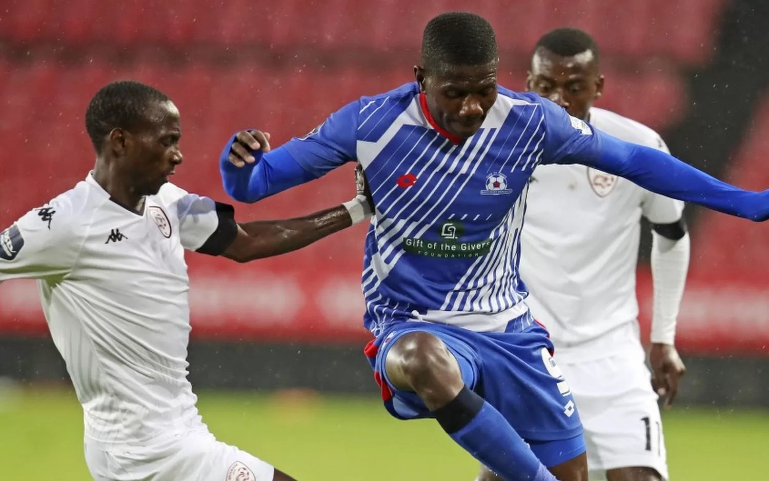 Tawanda Macheke during a DStv Premiership match against Sekhukhune United.