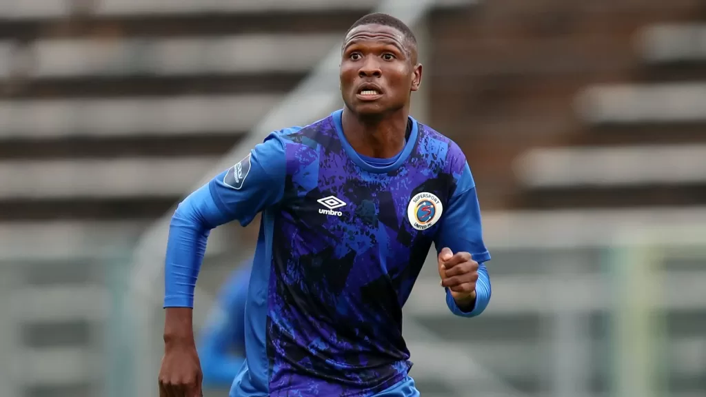 Thatayaone Ditlhokwe of Kaizer Chiefs during his SuperSport United stint 