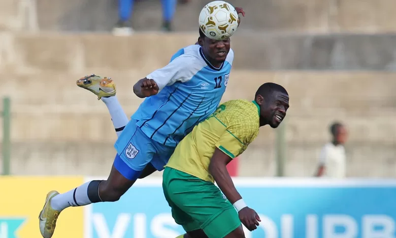 Tshegofatso Mabasa in action against Botswana in the COSAFA Cup