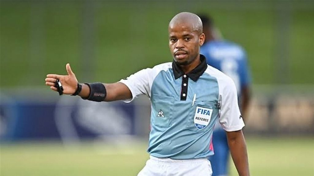 South African referee Abongile Tom