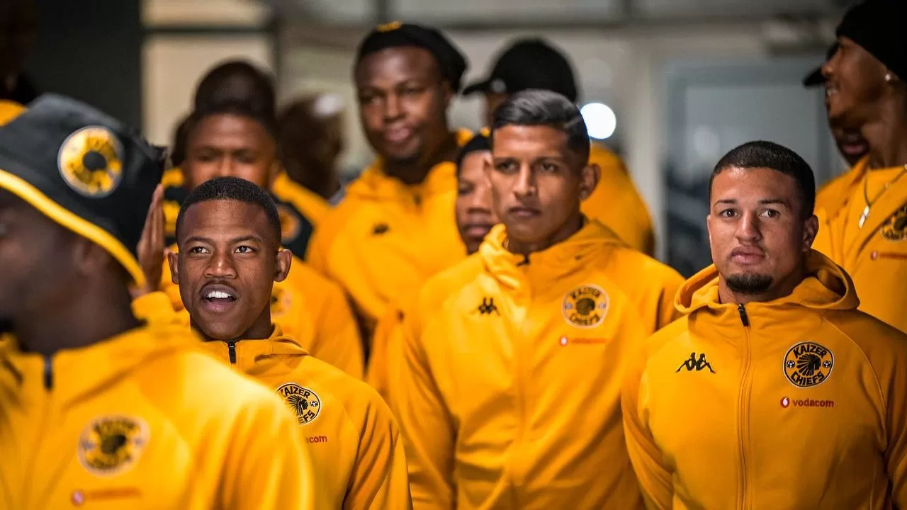 Edson Castillo with his Amakhosi teammates