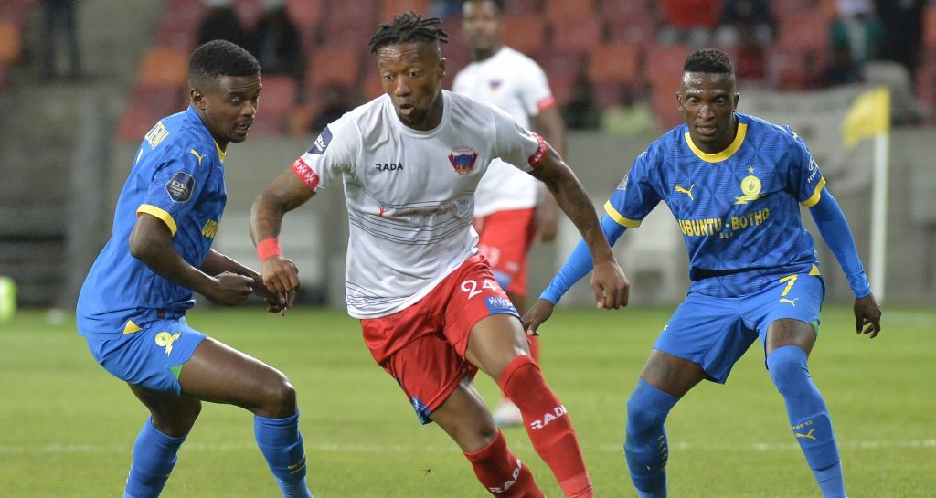 Chippa United in action against Mamelodi Sundowns in the DStv Premiership