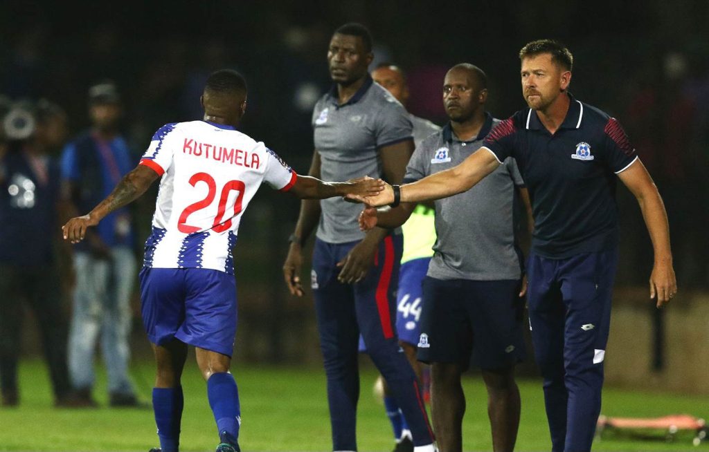 Thabiso Kutumela with Eric Tinkler