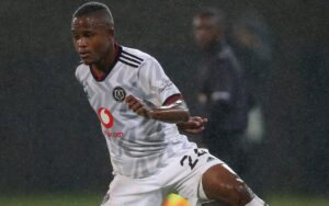 Former Orlando Pirates midfielder Tebogo Tlolane in action