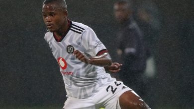 Former Orlando Pirates midfielder Tebogo Tlolane in action