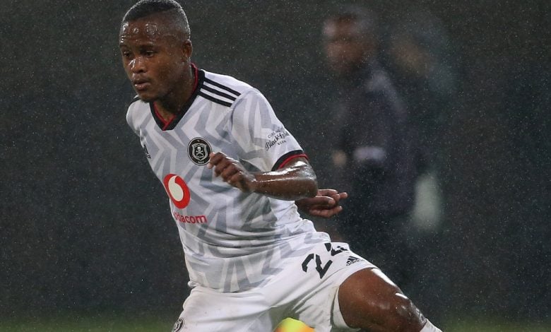 Former Orlando Pirates midfielder Tebogo Tlolane in action