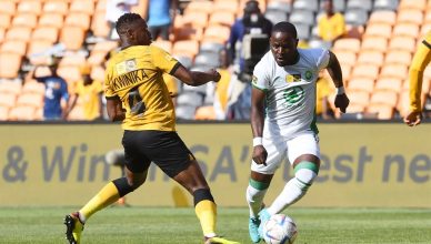 Gabadinho Mhango in action for AmaZulu in the DStv Premiership agains Kaizer Chiefs