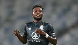 Guily Manziba in the colours of AmaZulu FC