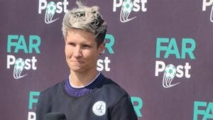 Veteran defender Janine van Wyk.