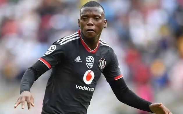 Kabelo Dlamini in action for Orlando Pirates