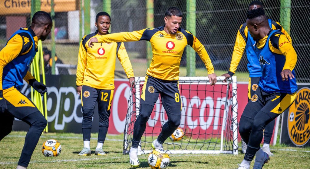 Kaizer Chiefs in training ahead of their DStv Premiership clash against Chippa United