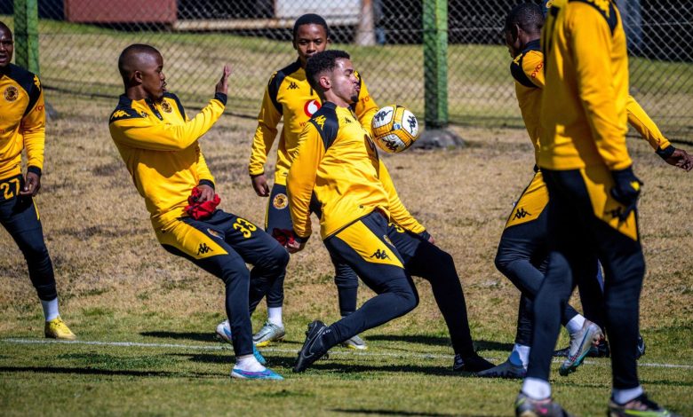 Kaizer Chiefs players during a training session