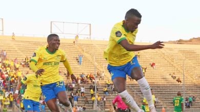 Mamelodi Sundowns attacker Lesiba Nku