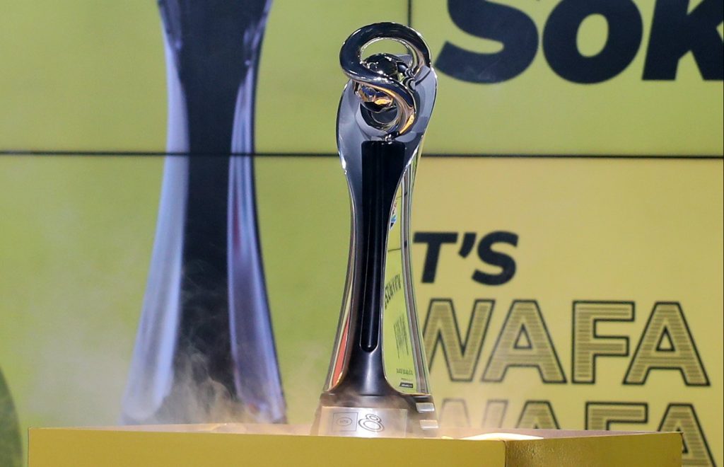 The new-look MTN8 trophy the last four teams are fighting to win