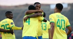 Mamelodi Sundowns during their 4-0 win over Golden Arrows