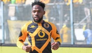 Mduduzi Mdantsane at Kaizer Chiefs during a training session