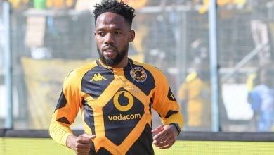 Mduduzi Mdantsane at Kaizer Chiefs during a training session