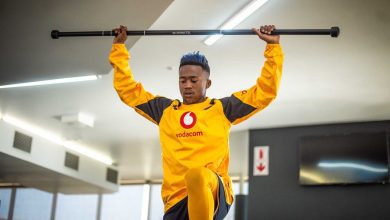 Mduduzi Shabalala at the gym