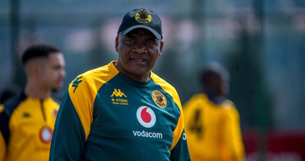 Molefi Ntseki conducting Kaizer Chiefs training session