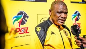 Molefi Ntseki of Kaizer Chiefs addressing the media