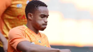Njabulo Blom in the colours of Bafana Bafana
