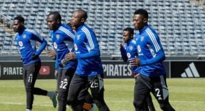 Orlando Pirates in training session