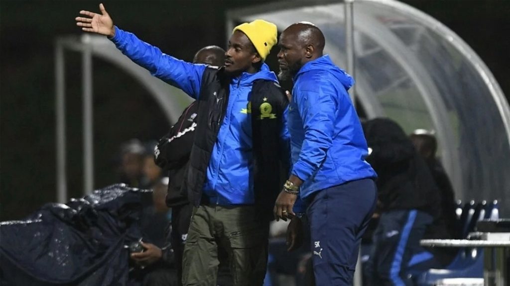 Coach Rulani Mokwena and Steve Komphela.