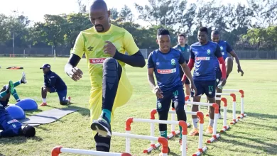 AmaZulu training session with Thendo Mukumela involved