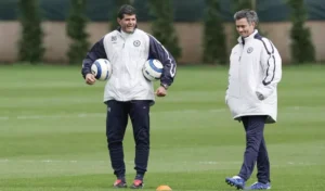 Baltemar Brito and Jose Mourinho during their time at Chelsea