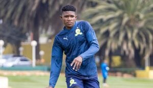 Bathusi Aubaas during training at Chloorkop
