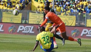 Brandon Peterson againts Mamelodi Sundowns
