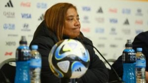 Desiree Ellis during the press conference