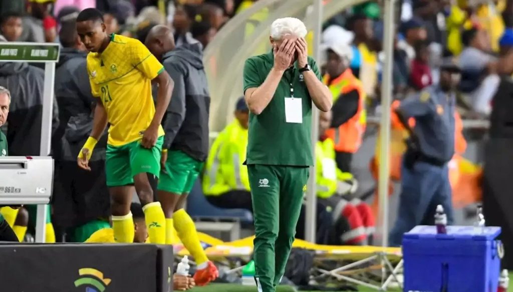 Hugo Broos laments Themba Zwane's absence after Bafana draw
