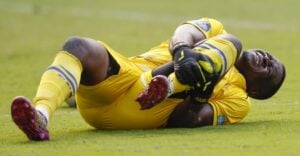 Royal AM goalkeeper Hugo Nyame